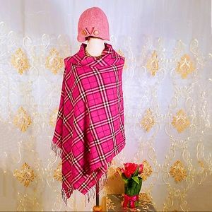 ✨HP✨ EUC BURBERRY Authentic Cashmere Shawl Stole Wrap Scarf L